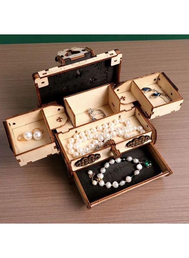 LT ZBH02 BLY 3D Wooden Puzzle Jewelry Box DIY Organizer Hidden Compartments Unique Gift - Image 1